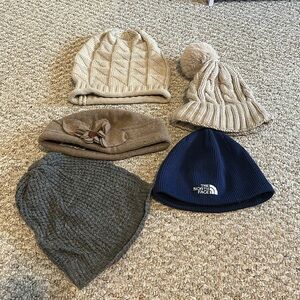 Winter hats set of 5